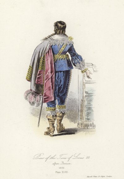 Kostüm der Zeit von Ludwig XIII. von Frankreich von French School