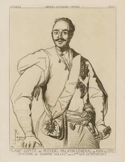 Graf Potocki, Palatin-General von Kiew (1782) von French School