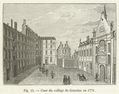 Hof des Collège de Grassins, 1779 von French School