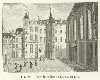 Hof des Collège de Lisieux, 1779 von French School