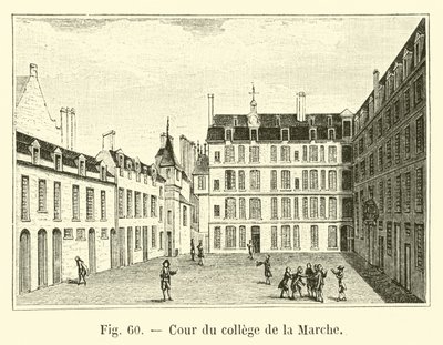 Hof des Kollegs von La Marche von French School