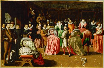 Hofball im Palais du Louvre anlässlich der Hochzeit von Anne, Herzog von Joyeuse von French School