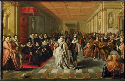 Hofball im Palais du Louvre anlässlich der Hochzeit von Anne, Herzog von Joyeuse von French School