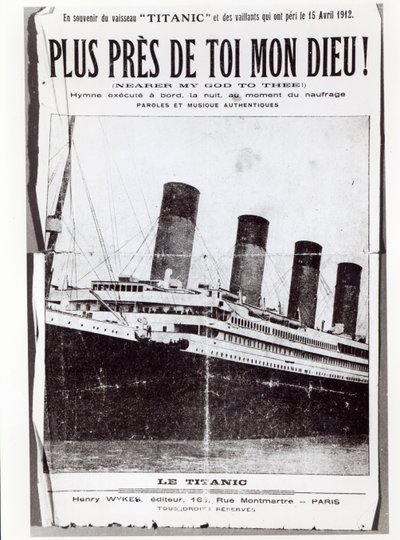 Titelblatt des Notenblatts für das Lied 