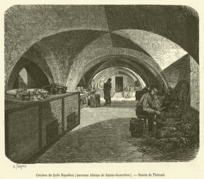 Cuisines du lycee Napoleon, ancienne Abbaye de Sainte-Genevieve von French School