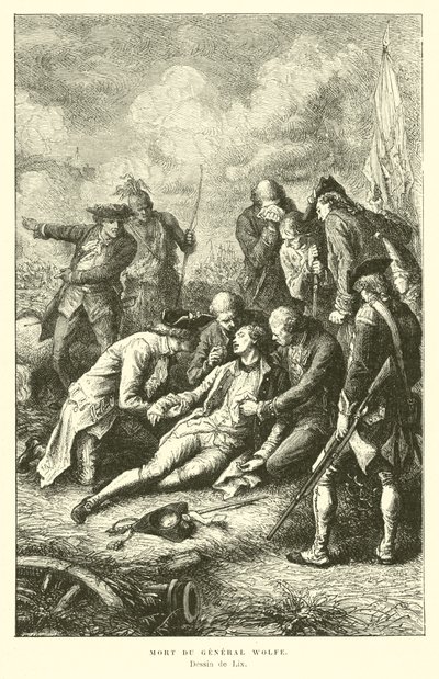 Tod von General Wolfe, 1759 von French School