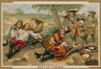 Tod von Marschall Turenne in der Schlacht bei Salzbach, 27. Juli 1675 von French School