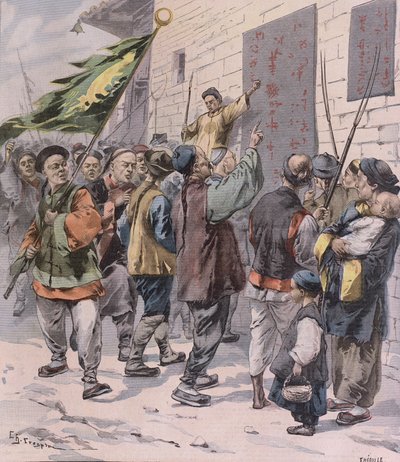 Tod den Ausländern, aus Le Petit Parisien, 15. Juli 1900 von French School