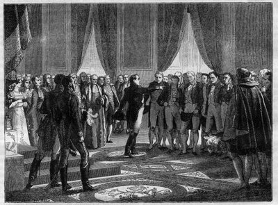 Dezember 1813 - Heftige Ansprache Napoleons an die Legislative von French School