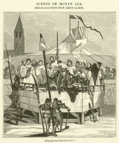 Degradierung eines Ritters (Gravur) von French School