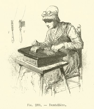 Dentelliere (Stich) von French School