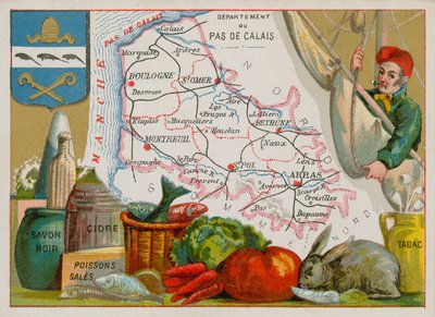 Departement Pas-de-Calais in Nordfrankreich von French School