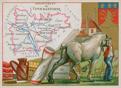 Departement Tarn-et-Garonne in Südwestfrankreich von French School