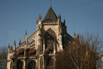 Ansicht des Ostendes der Kirche von French School