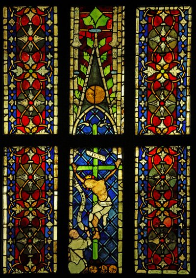 Die Kreuzigung, ursprünglich aus der Kirche der Franziskaner in Colmar? von French School