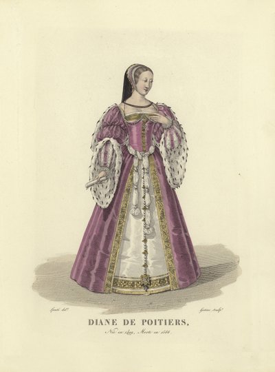 Diane de Poitiers, Favoritin von König Heinrich II. von Frankreich von French School