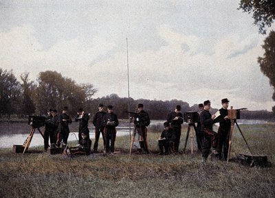 Elektrische und optische Telegrafie - in „Militärisches Album“ von French School