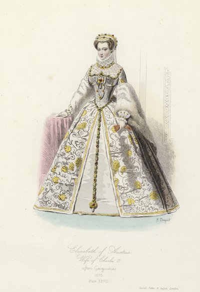 Elisabeth von Österreich, Ehefrau von Karl IX. von Frankreich von French School
