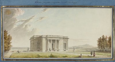 Perspektivische Erhebung des Pavillons von Mde. Du Barry von French School
