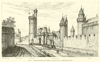 Eingang des Louvre von Karl V., von der Rue d
