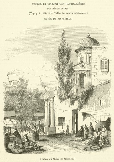 Eingang des Museums von Marseille von French School