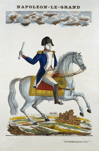 Reiterporträt von Napoleon I. Bonaparte (1769-1821) von French School