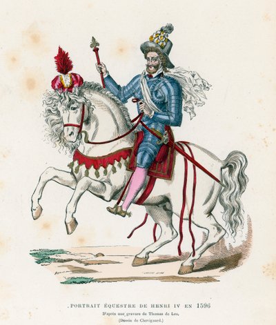 Reiterporträt von König Heinrich IV. von Frankreich, 1596 von French School