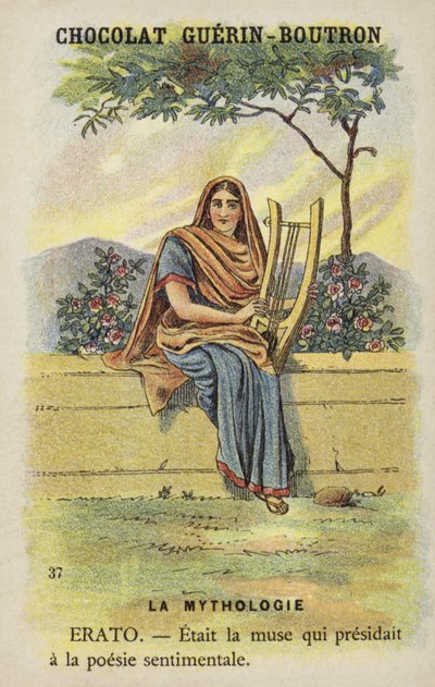 Erato, die Muse der lyrischen Poesie von French School