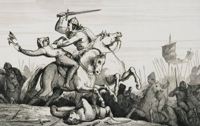 Eudes in der Schlacht gegen die Normannen, aus 