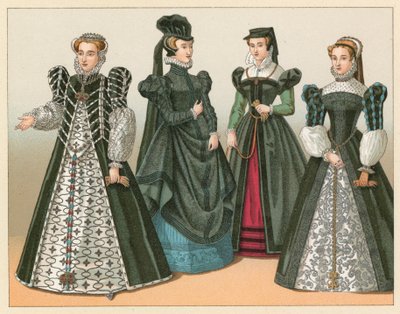 Kostüm des europäischen XVI. Jahrhunderts von French School