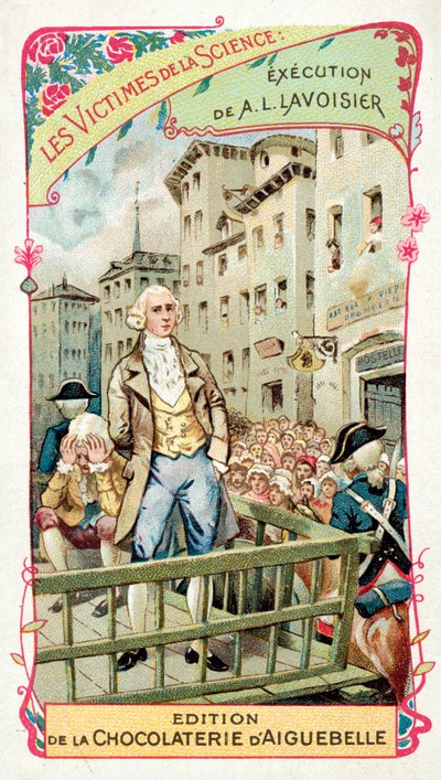 Hinrichtung von Antoine Lavoisier, 1794 von French School