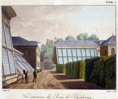 Außenansicht der Gewächshäuser von Schönbrunn - in 