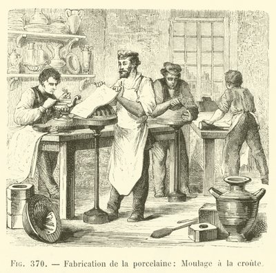 Herstellung von Porzellan, Formung der Kruste von French School