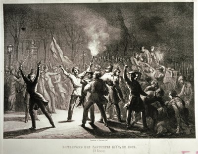 Februarrevolution 1848 von French School