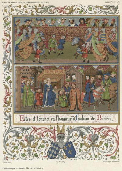 Fest und Turnier zu Ehren von Isabeau von Bayern von French School