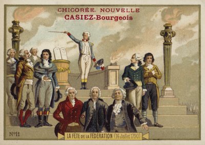 Fête de la Fédération, Französische Revolution, 14. Juli 1790 von French School