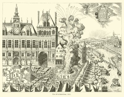 Johannisfeuer, 1615 von French School