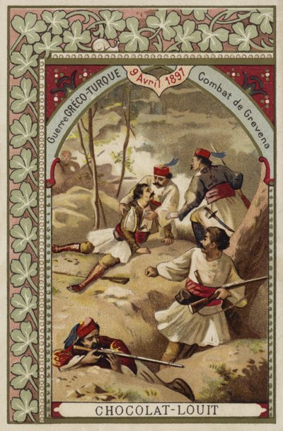 Kämpfe bei Grevena, Griechisch-Türkischer Krieg, 9. April 1897 von French School