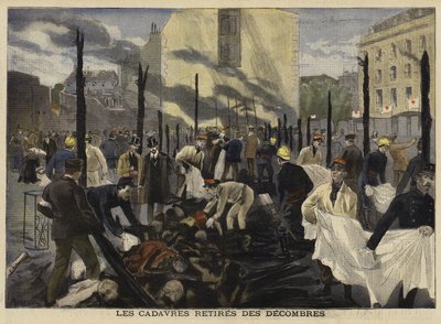 Brand im Bazar de la Charité, Paris, 1897 von French School