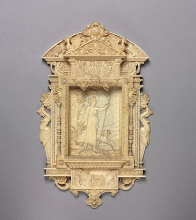 Gerahmtes Relief von Diana der Jägerin, ca. 1850 von French School