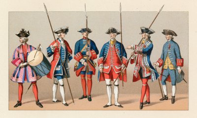 Frankreich XVIII. Jahrhundert Kostüm von French School