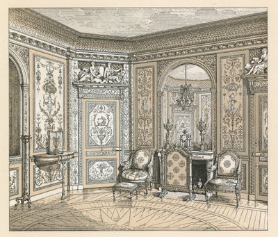 Frankreich XVIII. Jahrhundert Kostüm von French School