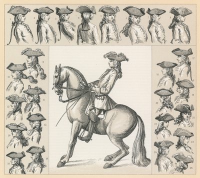 Frankreich XVIII. Jahrhundert Kostüm von French School