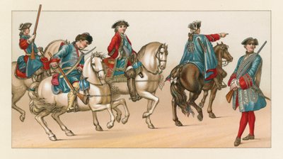 Frankreich XVIII. Jahrhundert Kostüm von French School