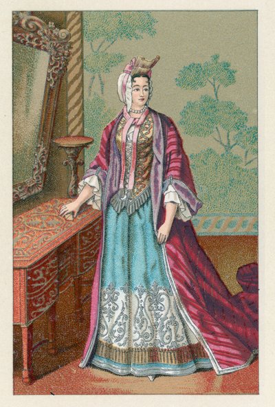 Französisches Kostüm des XVII. Jahrhunderts von French School