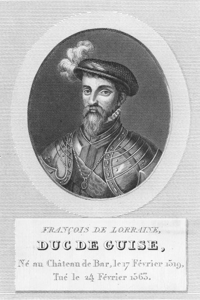 François de Lorraine, Herzog von Guise (Stich) von French School