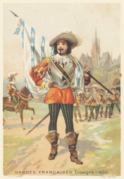 Französische Garde, Fähnrich im Jahr 1630 (Regiment d