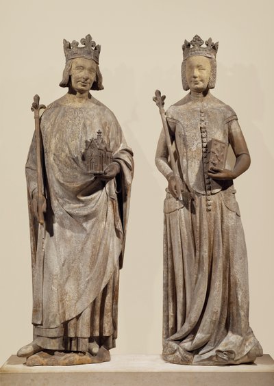 Französischer König Karl V. und Jeanne de Bourbon von French School