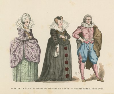 Französisches Kostüm, frühes 17. Jahrhundert von French School