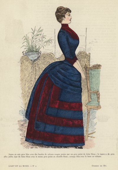 Französische Modeplatte, 1885-86 von French School